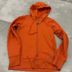 UA orange Storm Zipup Sweatshirt